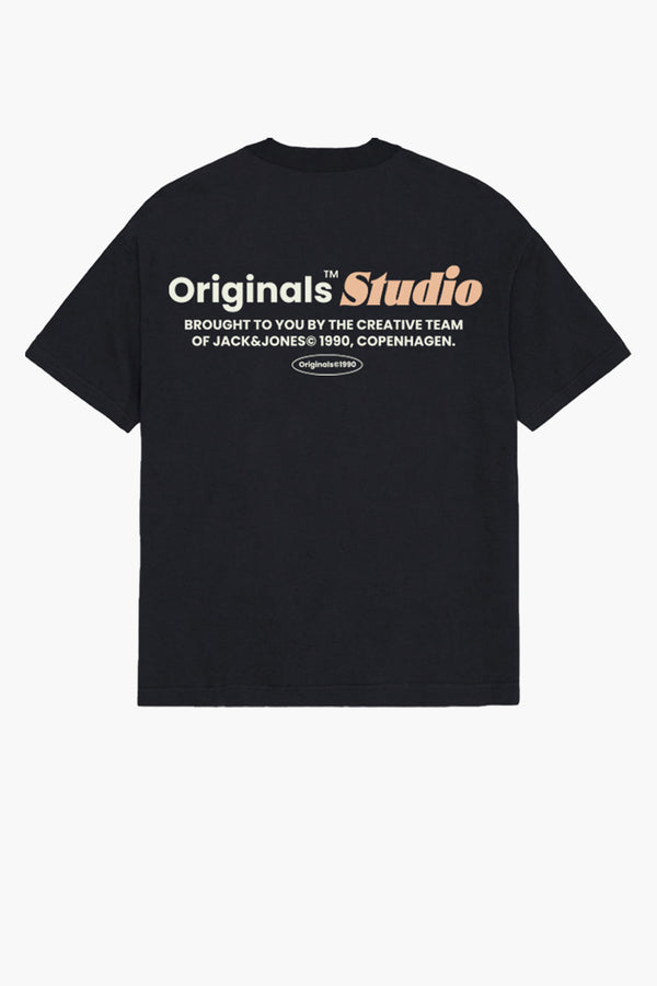 T-shirt (korte mouwen) Zwart - ORIGINALS BY JACK & JONES