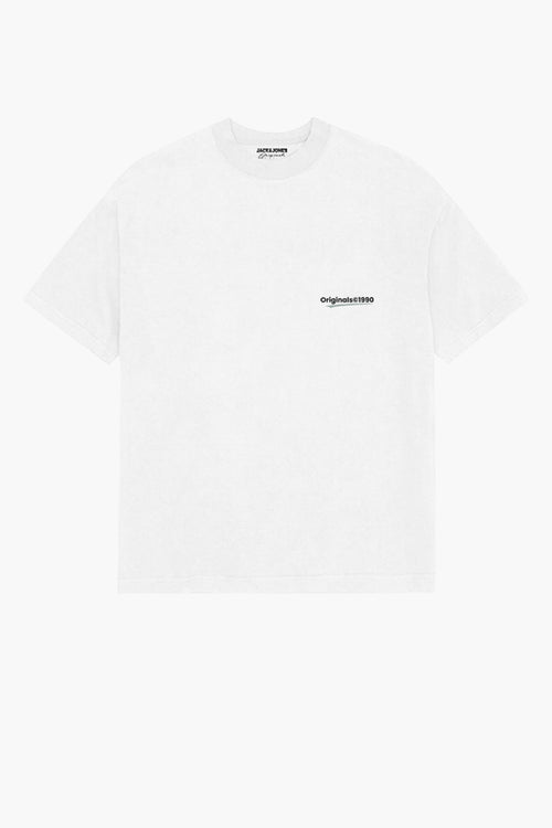 T-shirt (korte mouwen) Wit - ORIGINALS BY JACK & JONES