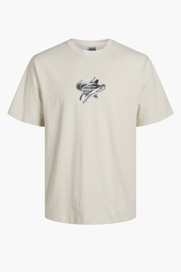 T-shirt (korte mouwen) Ecru - JACK & JONES