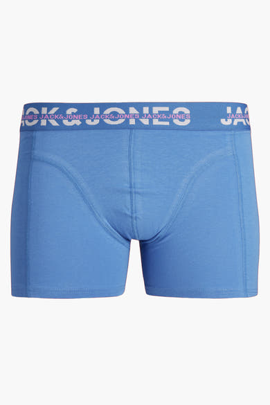 Boxer bleu en coton by ACCESSORIES BY JACK & JONES avec ceinture à logo répétitif.
