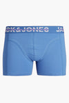 Boxer bleu en coton by ACCESSORIES BY JACK & JONES avec ceinture à logo répétitif.