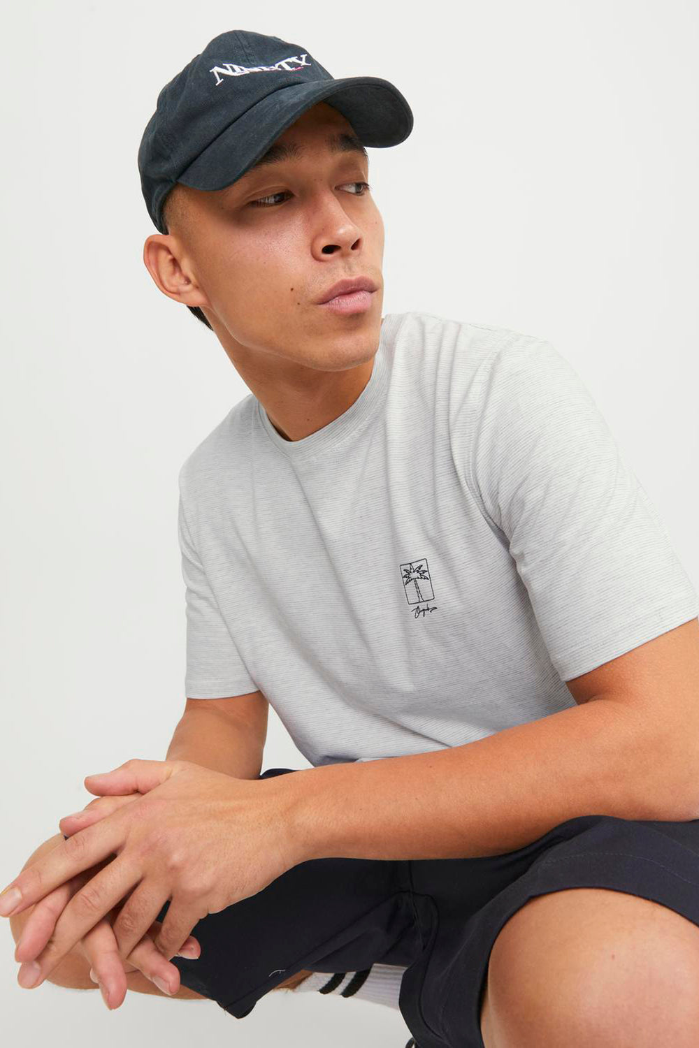 T-shirt (korte mouwen) Grijs - ORIGINALS BY JACK & JONES