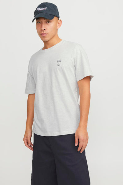 T-shirt (korte mouwen) Grijs - ORIGINALS BY JACK & JONES