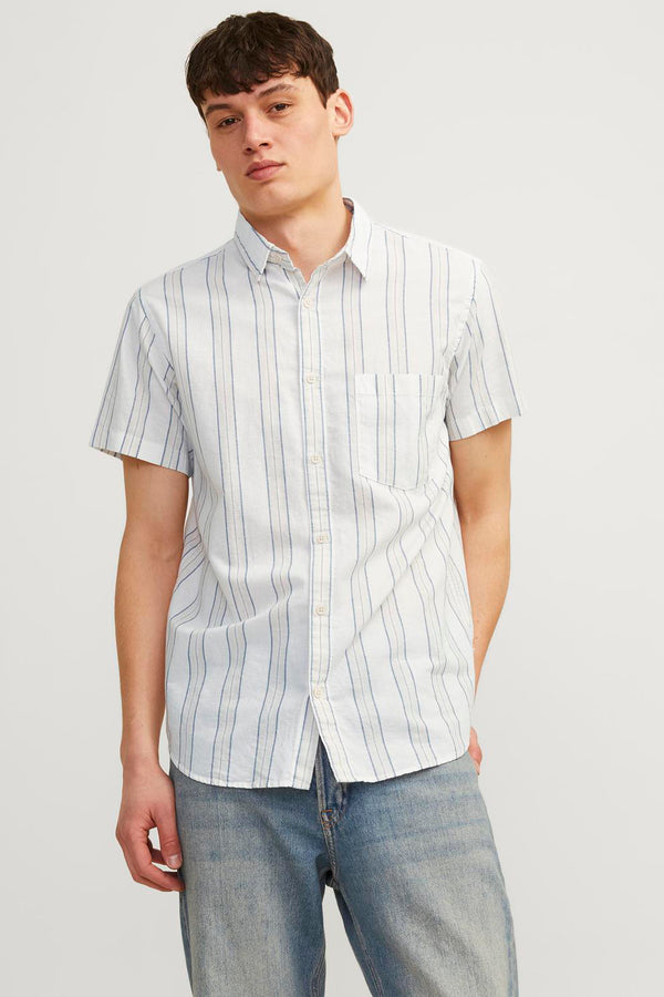 Chemise (manches courtes) Blanc - ORIGINALS BY JACK & JONES