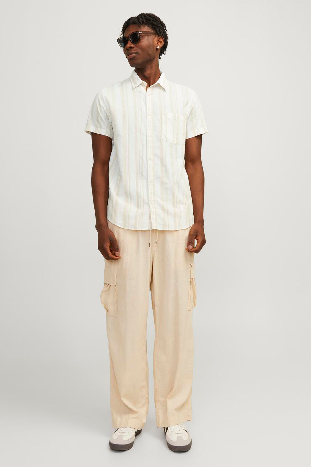 Chemise (manches courtes) Beige - ORIGINALS BY JACK & JONES