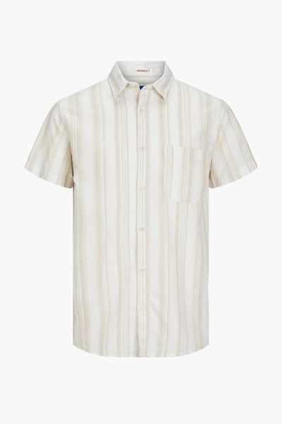 Chemise (manches courtes) Beige - ORIGINALS BY JACK & JONES