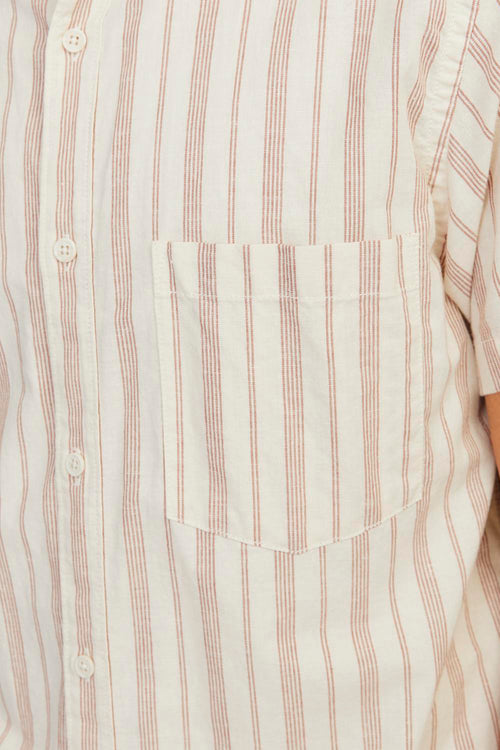 Chemise (manches courtes) Beige - ORIGINALS BY JACK & JONES