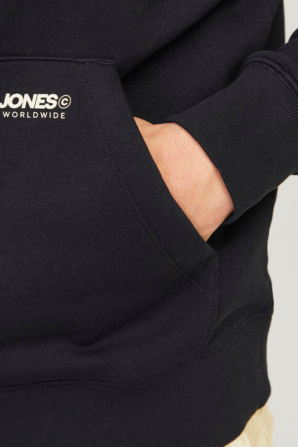 Sweat à capuche Noir - JACK & JONES