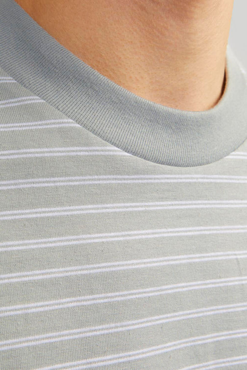 JCOTANICAL STRIPE TEE SS CREW NECK