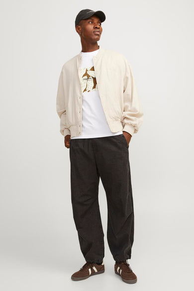 T-shirt (korte mouwen) Wit - ORIGINALS BY JACK & JONES