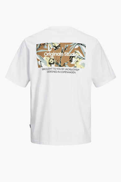 T-shirt (korte mouwen) Wit - ORIGINALS BY JACK & JONES