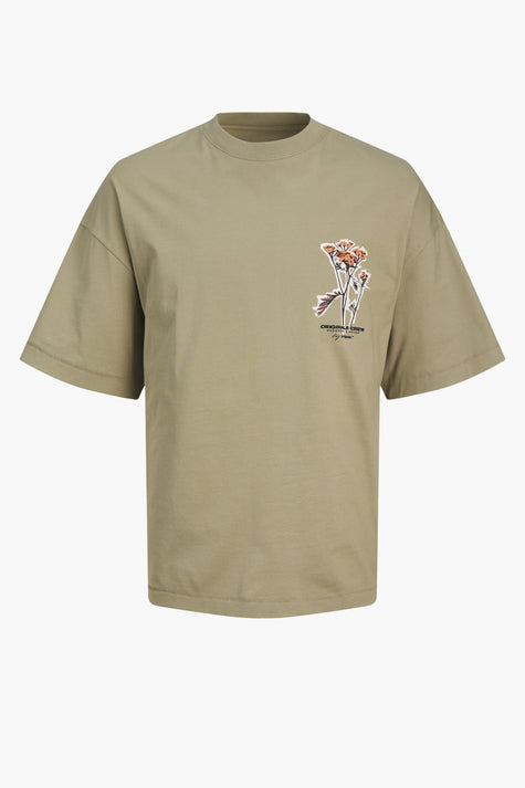 T-shirt (manches courtes) KAHKI - ORIGINALS BY JACK & JONES