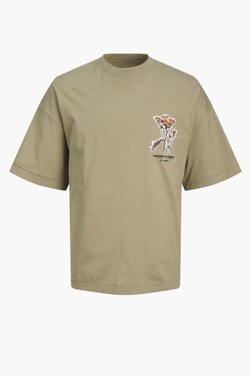 T-shirt (manches courtes) KAHKI - ORIGINALS BY JACK & JONES