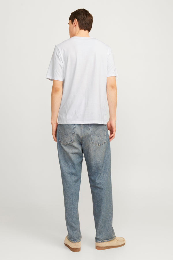 T-shirt (korte mouwen) Wit - ORIGINALS BY JACK & JONES