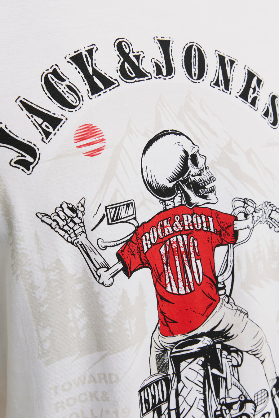 T-shirt (korte mouwen) Wit - ORIGINALS BY JACK & JONES