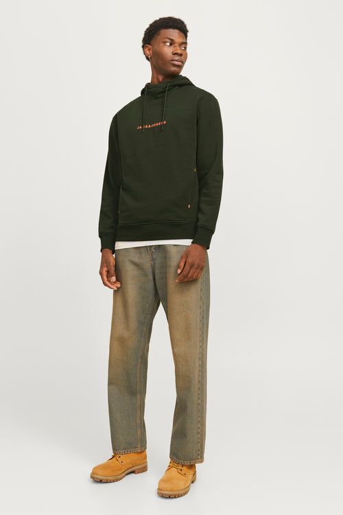 Sweater met kap Groen - JACK & JONES