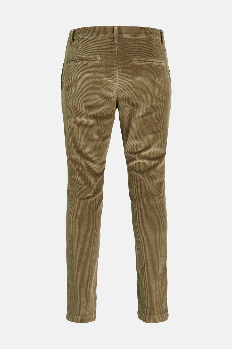 Pantalon de saison marron en velours côtelé de JACK & JONES JEANS INTELLIGENCE avec poches arrière.