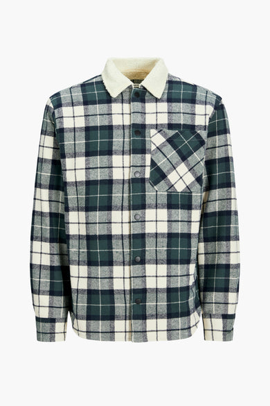 JJZAC TEDDY PADDED OVERSHIRT LS