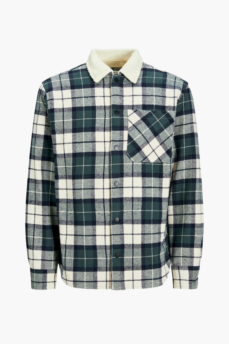 JJZAC TEDDY PADDED OVERSHIRT LS
