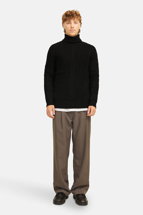 Pull col roulé Noir - JACK & JONES