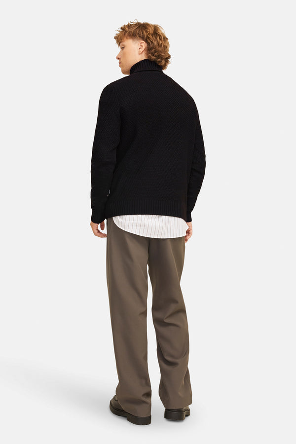 Pull col roulé Noir - JACK & JONES