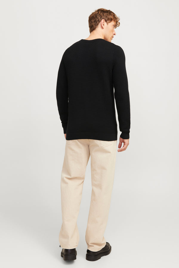 Trui met ronde hals Zwart - JACK & JONES