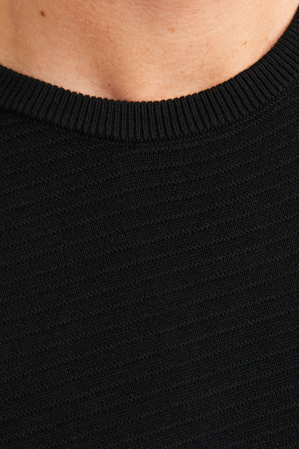 Trui met ronde hals Zwart - JACK & JONES