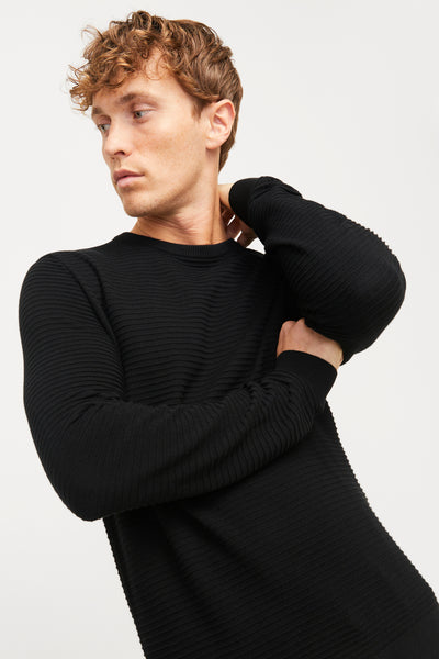 Trui met ronde hals Zwart - JACK & JONES