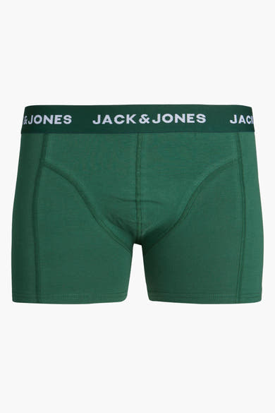 Boxer vert unisexe de ACCESSORIES BY JACK & JONES, avec une ceinture élastique logotypée.
