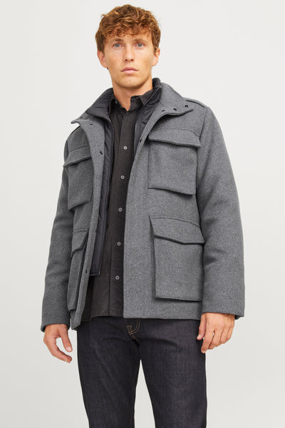 Veste courte Gris - PREMIUM BY JACK & JONES