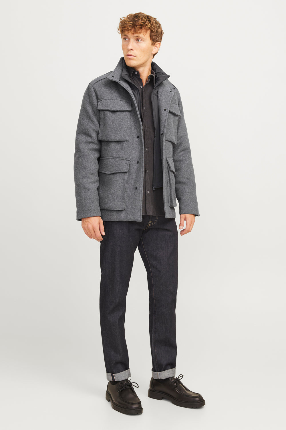 Veste courte Gris - PREMIUM BY JACK & JONES