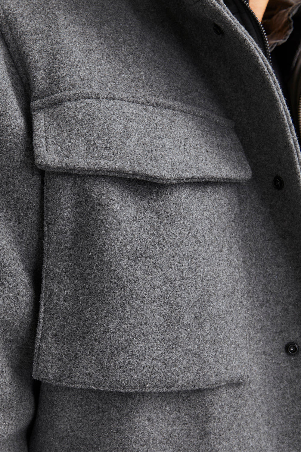 Veste courte Gris - PREMIUM BY JACK & JONES