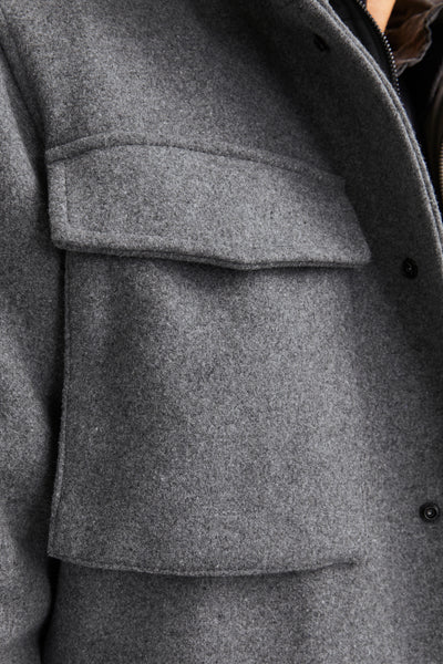 Veste courte Gris - PREMIUM BY JACK & JONES