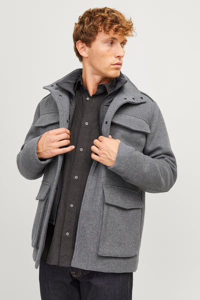 Veste courte Gris - PREMIUM BY JACK & JONES