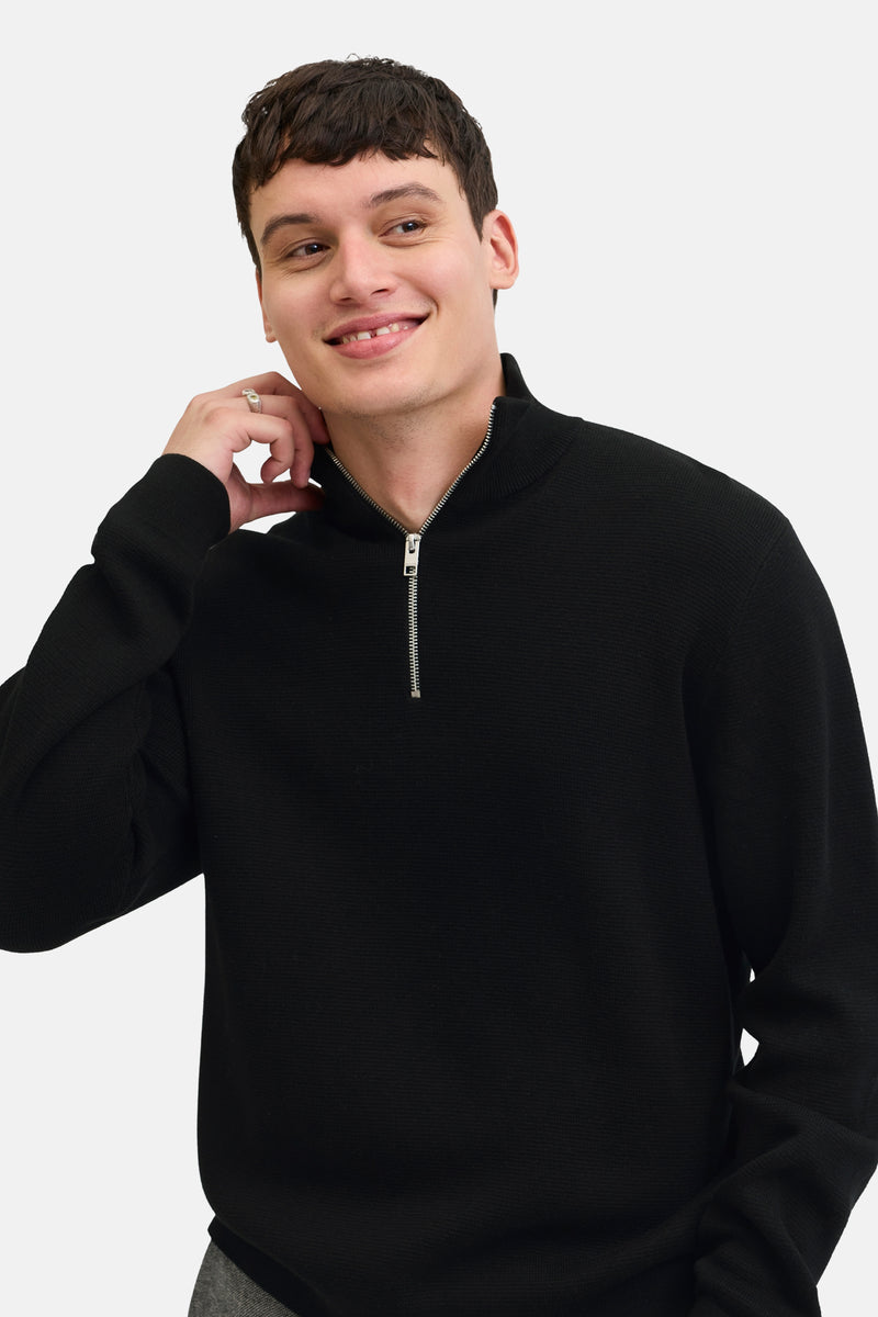 Pull met rolkraag - zwart