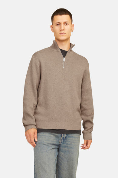 Pull à col roulant - beige