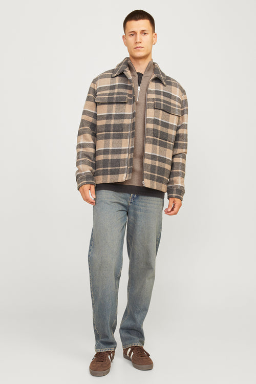 Pull met rolkraag - beige