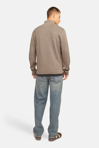 Pull à col roulant - beige