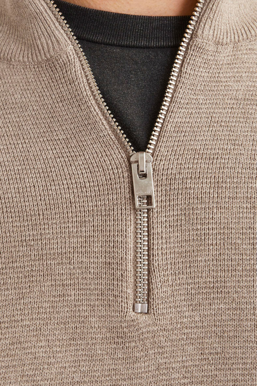 Pull à col roulant - beige