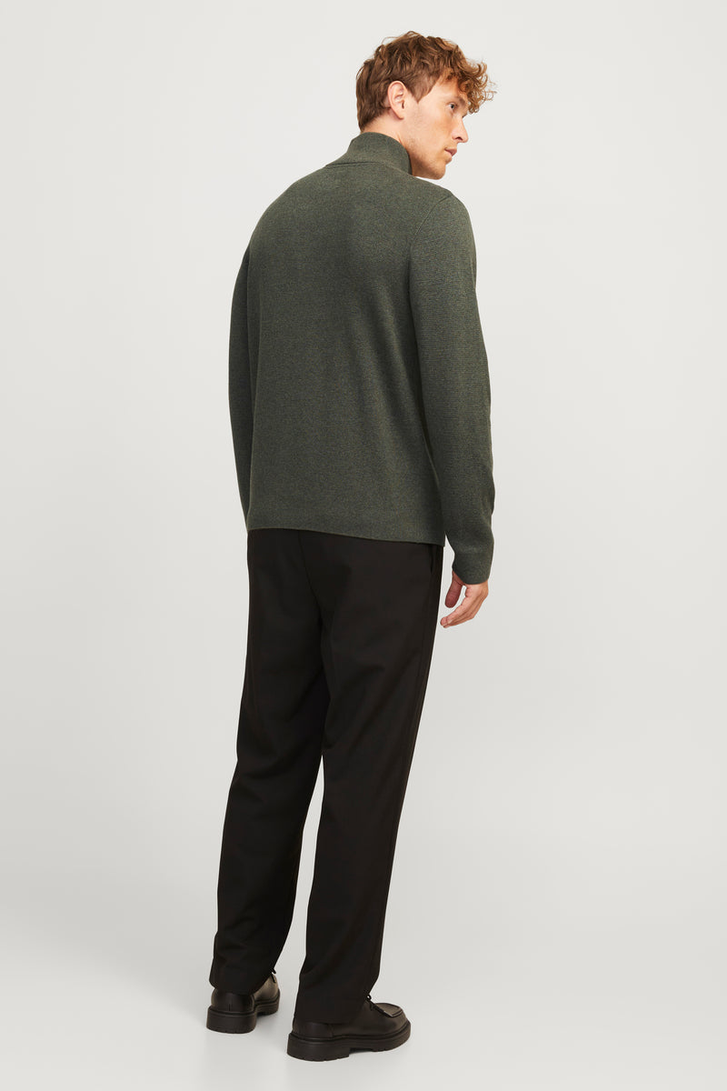 Pull met rolkraag - bruin