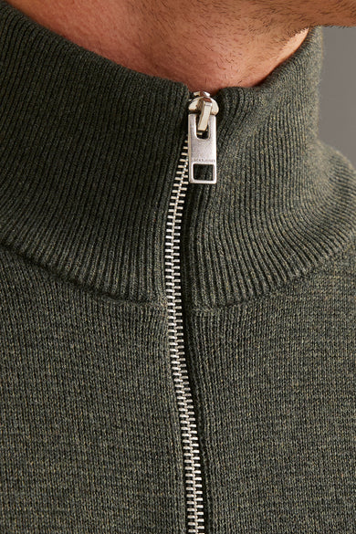 Pull met rolkraag - bruin