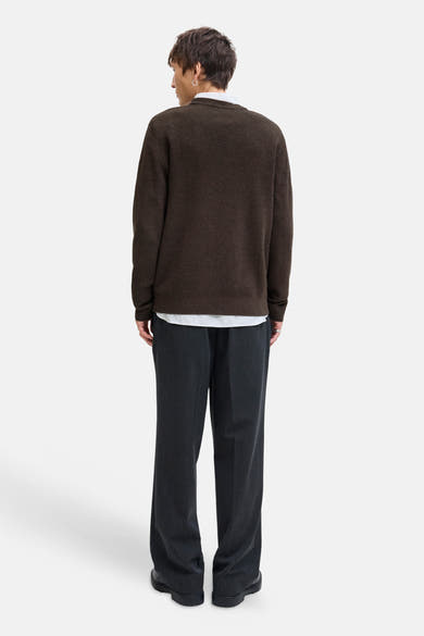 Pull col O - brun