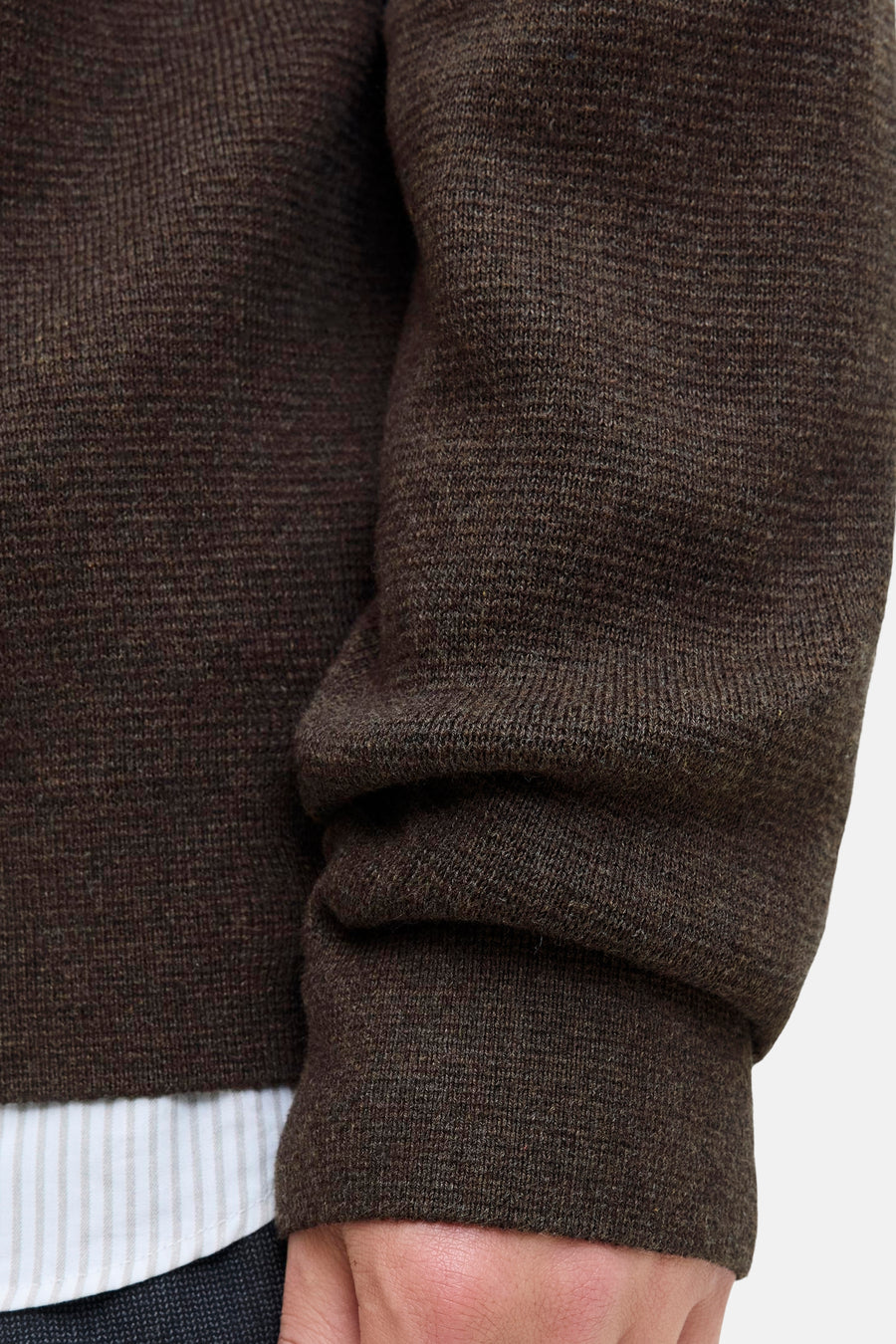 Pull col O - brun
