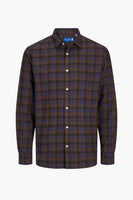 Hemd (lange mouwen) Bruin - ORIGINALS BY JACK & JONES