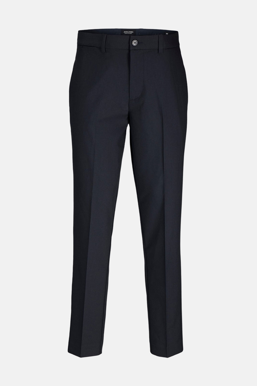 Marineblauwe pantalon van JACK & JONES JEANS INTELLIGENCE, slim fit met persvouwen.
