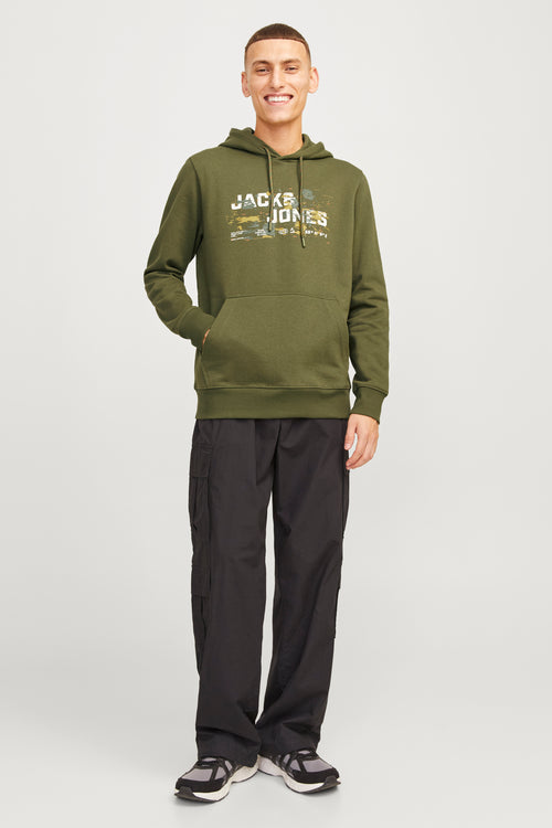 Sweat à capuche Gris - JACK & JONES