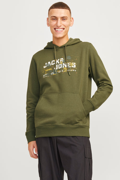 Sweat à capuche Gris - JACK & JONES