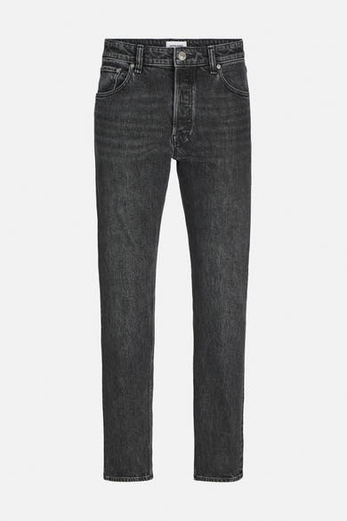 Zwarte, slanke jeans van JACK & JONES, met subtiele wassing.