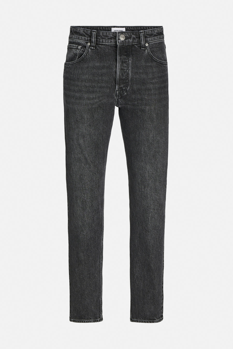 Zwarte, slanke jeans van JACK & JONES, met subtiele wassing.