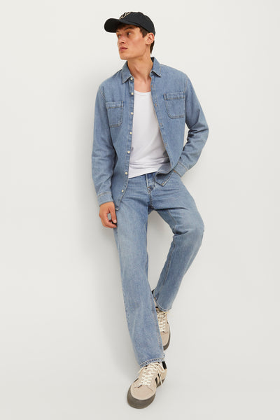Jean tapered LIGHT BLUE DENIM - JACK & JONES JEANS INTELLIGENCE